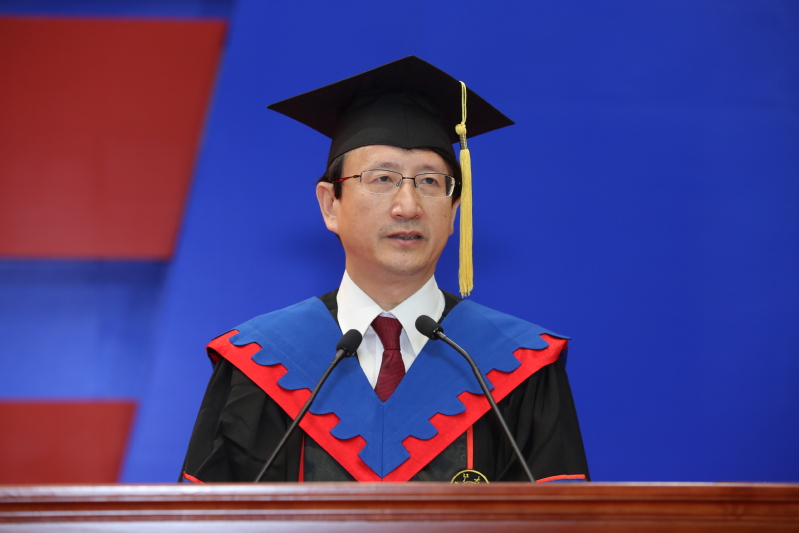 President WU Zhaohui delivered a speech.