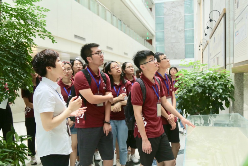 Students visited the Binjiang District People’s Court.