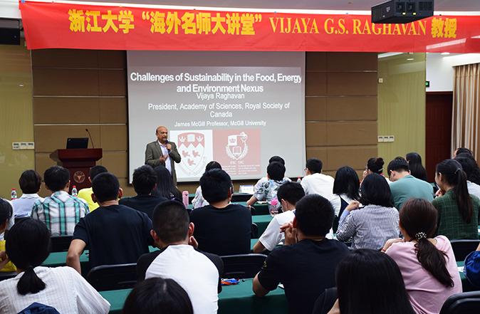 加拿大皇家学会科学院院长Vijaya G.S. Raghav